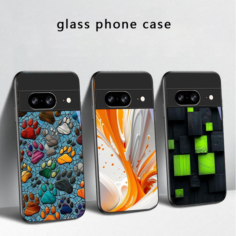 Funda de cristal negra con dis - Google Pixel 9 reseña y precio